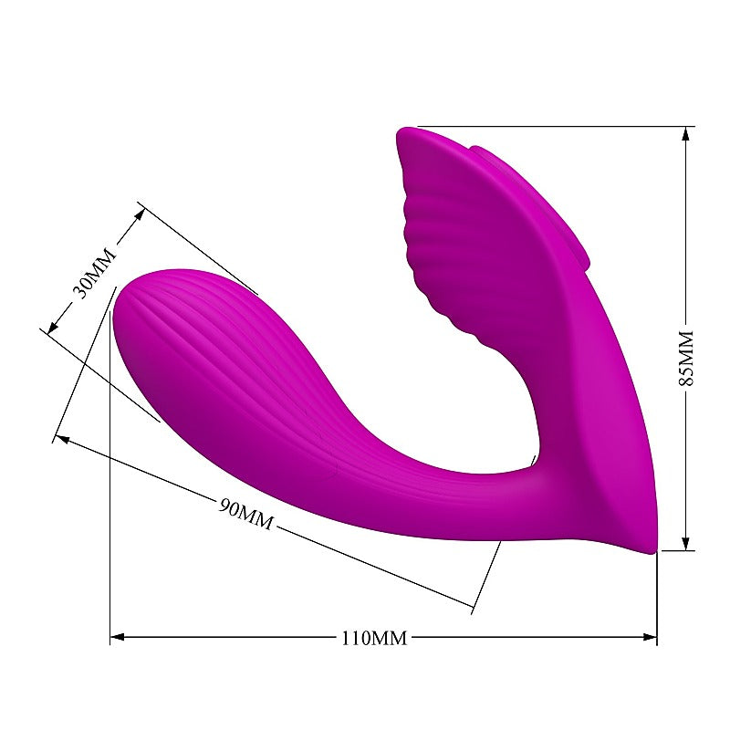 Pretty Love Rechargeable Zico Panty Vibrator Purple - Remote Control Vibrators