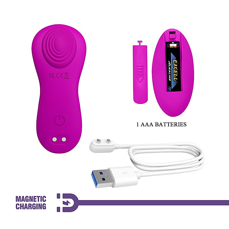 Pretty Love Rechargeable Zico Panty Vibrator Purple - Remote Control Vibrators