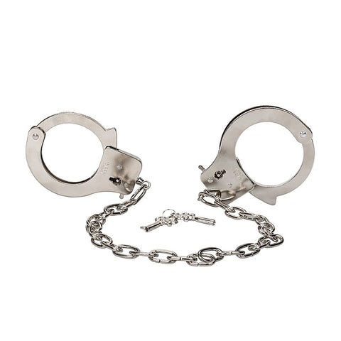 California Exotics BDSM Play Chrome Hand Cuffs - Cuffs And Restraints