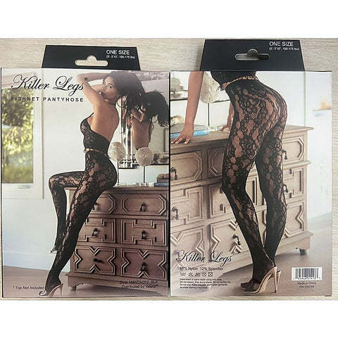 Premium Killer Legs Fishnet Tights By Yelete - Fishnet and Thigh Highs