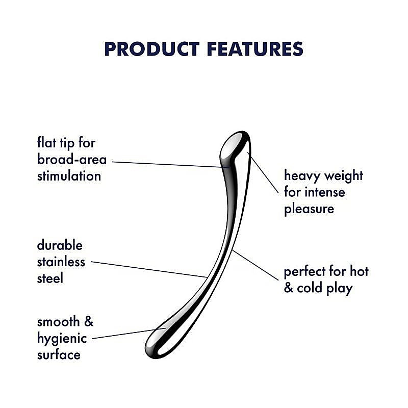 Cosmic Crest 1 High Quality Metal Dildo By Satisfyer - Steel Sex Toys