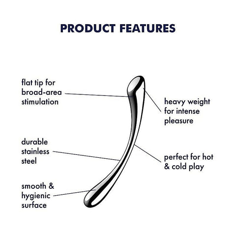Cosmic Crest 1 High Quality Metal Dildo By Satisfyer - Steel Sex Toys