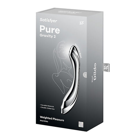 Pure Gravity 2 High Quality Metal Dildo By Satisfyer - Steel Sex Toys