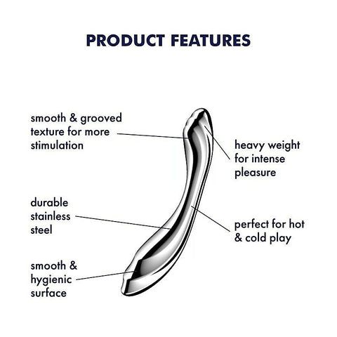 Pure Gravity 2 High Quality Metal Dildo By Satisfyer - Steel Sex Toys