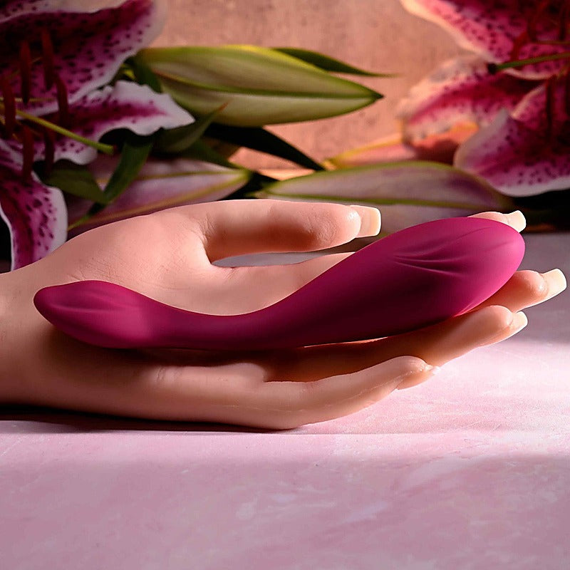 Evolved CHERRY POSE Flexible & Posable Vibrator with Remote - G-Spot Vibrators