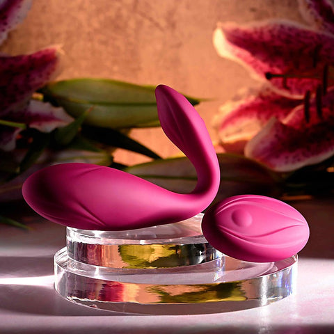 Evolved CHERRY POSE Flexible & Posable Vibrator with Remote - G-Spot Vibrators