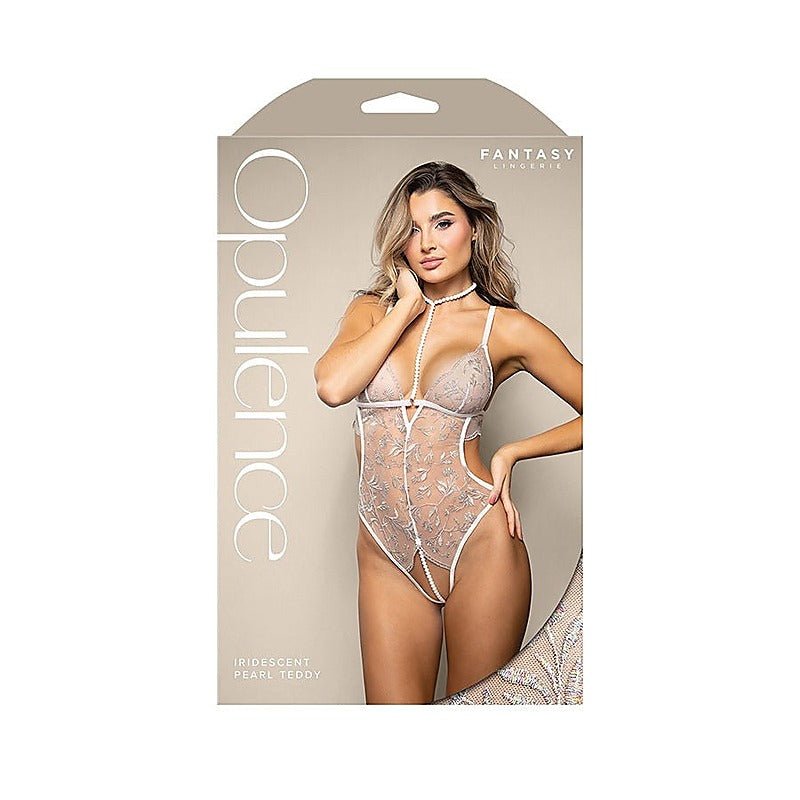 Opulence Iridescent Pearl Teddy By Fantasy Lingerie - Teddies and Bodysuits
