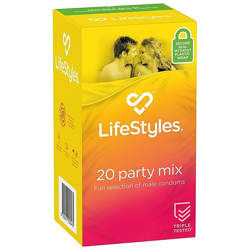 Lifestyles Party Mix 20Pk Condoms By Ansell - Condoms