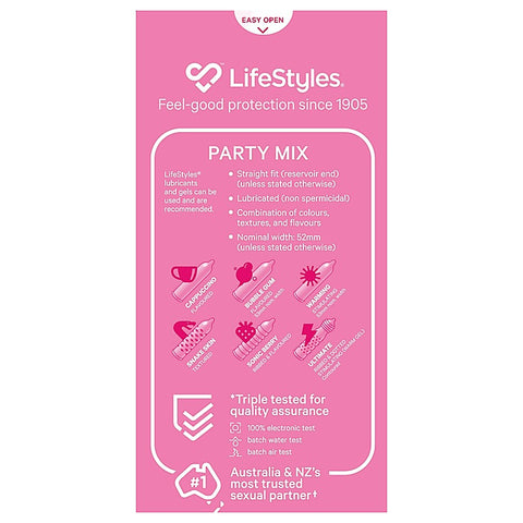 Lifestyles Party Mix 20Pk Condoms By Ansell - Condoms