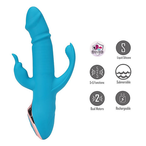 Maia Kennedi Rechargeable Triple Stimulating Vibrator - Rabbit Vibrators