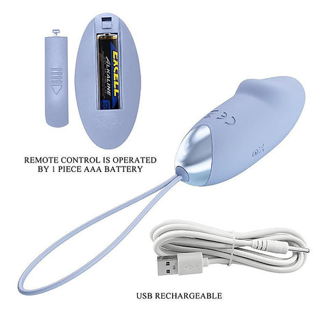 Party Up IVAN Rechargeable Vibrating Egg with Remote - Love Eggs and Kegel Exercisers
