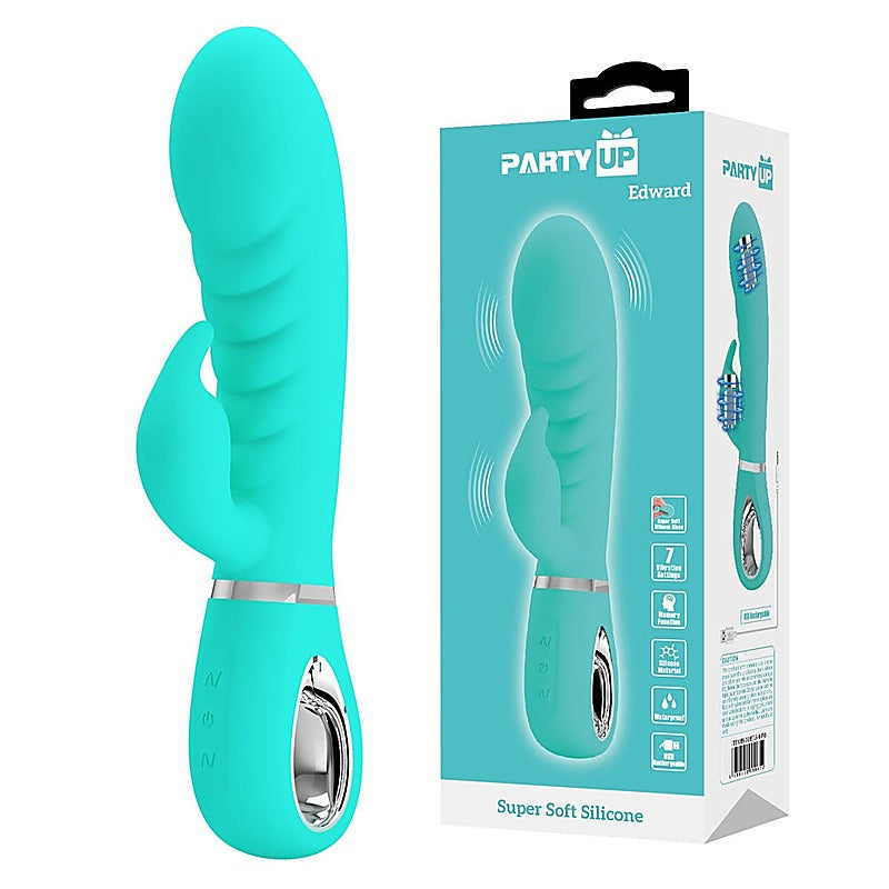 Edward Usb Rechargeable Rabbit Vibrator By Party Up - Rabbit Vibrators