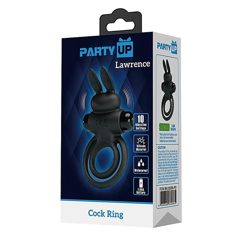 LAWRENCE Vibrating Cock & Balls Cock Ring by Party Up - Vibrating Cock Rings