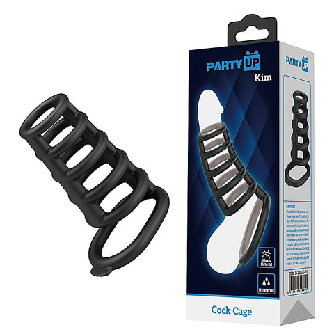 KIM Cock Cage Cock Ring Cage by Party Up - Stretchy Cock Rings