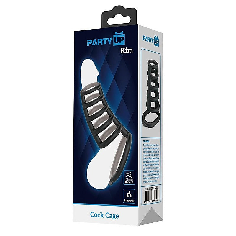 KIM Cock Cage Cock Ring Cage by Party Up - Stretchy Cock Rings
