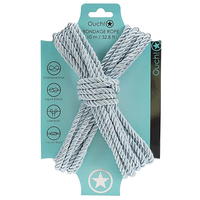 Ouch! Nylon Bondage Rope 10 M By Shots Toys - Cuffs And Restraints