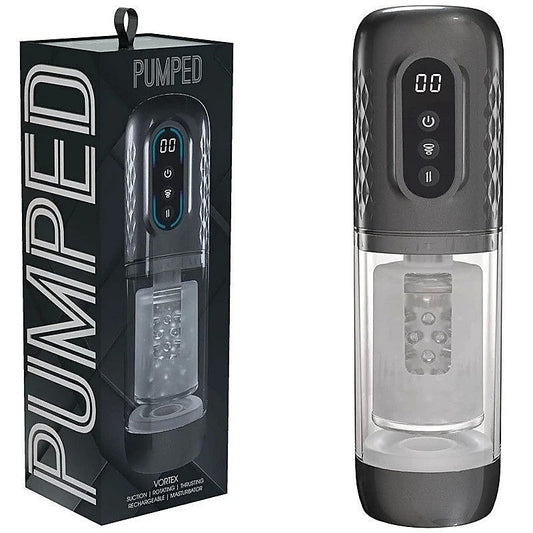 Shots Toys PUMPED SonicPull Vibrating Auto Masturbator
