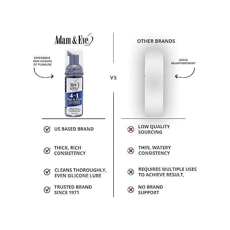 Adam & Eve Pure And Clean Foaming Toy Cleaner By Adam & Eve - Adult Toy Cleaner