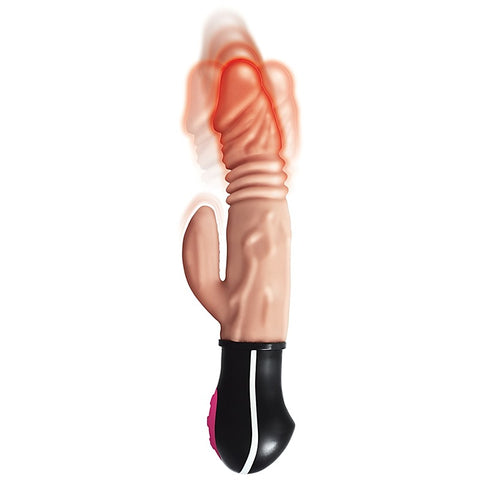 Natural Realskin Hot Cock Rotating Thrusting Dildo - Vibrating Dildos