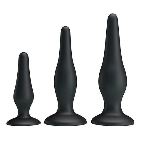 Pretty Love Beginners Mini Silicone Anal Plug Kit - Butt Plugs