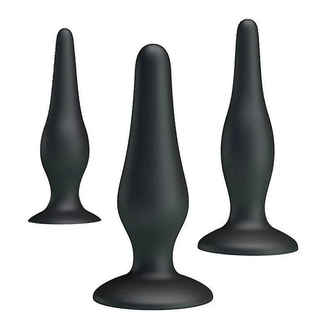 Pretty Love Beginners Mini Silicone Anal Plug Kit - Butt Plugs