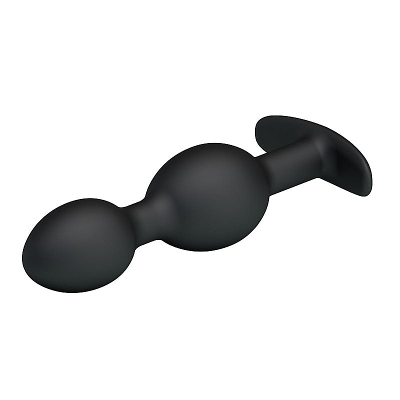 Pretty Love Silicone Anal Balls Butt Plug Black - Butt Plugs