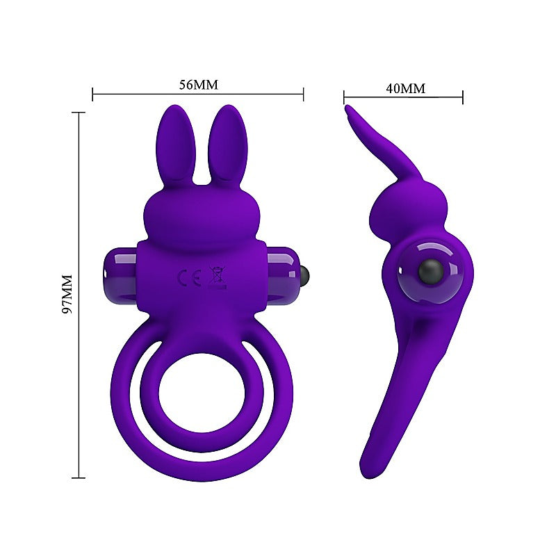 Pretty Love 10 Functions Silicone Vibrant Penis Ring Iii - Vibrating Cock Rings