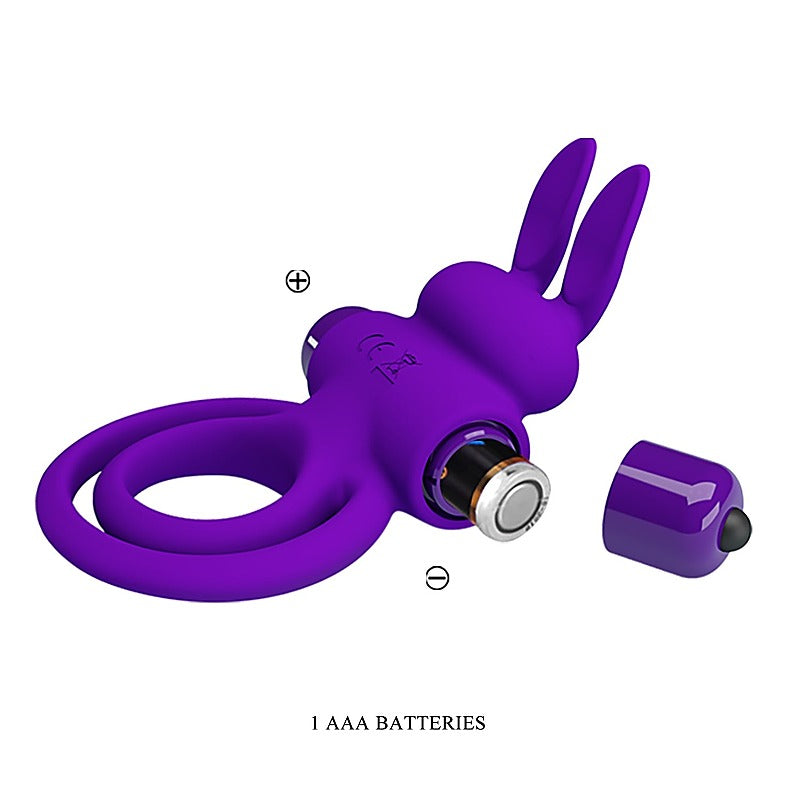 Pretty Love 10 Functions Silicone Vibrant Penis Ring Iii - Vibrating Cock Rings