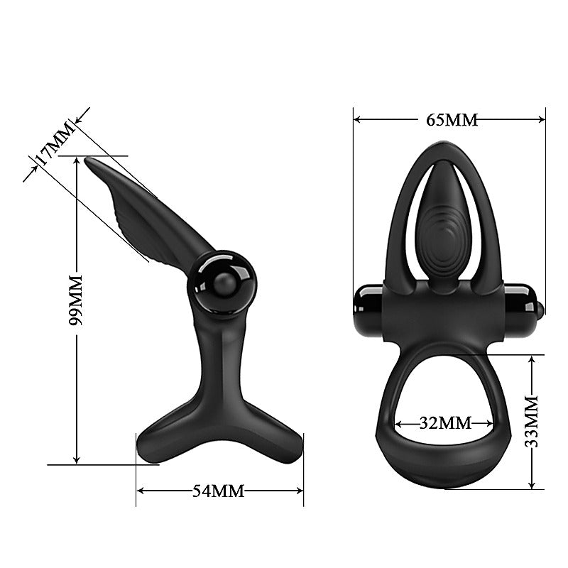 10 Functions Stretchy & Vibrating Cock Ring By Baile - Vibrating Cock Rings