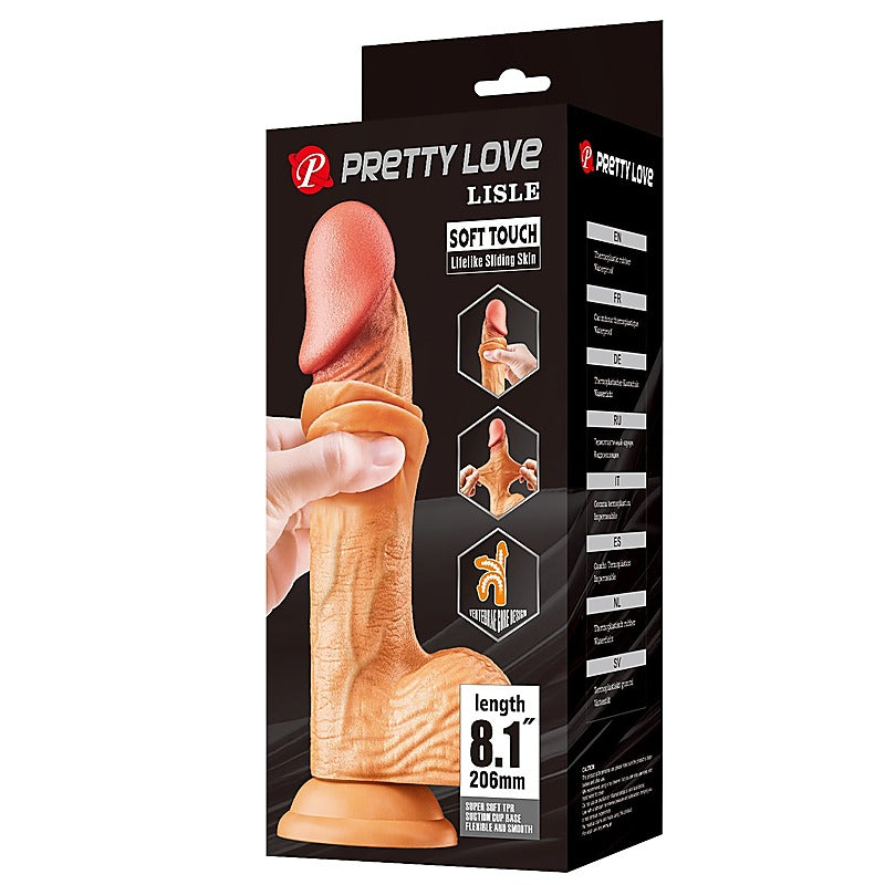 Pretty Love Lisle 8.1 Inches Bendable Realistic Dong - Realistic Dildos