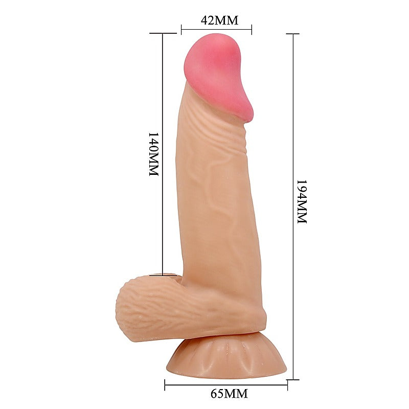Pretty Love Duvall 7.6 Inches Suction Base Realistic Dong - Realistic Dildos