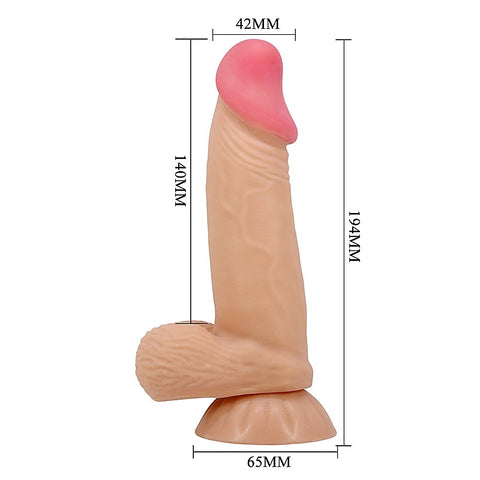 Pretty Love Duvall 7.6 Inches Suction Base Realistic Dong - Realistic Dildos