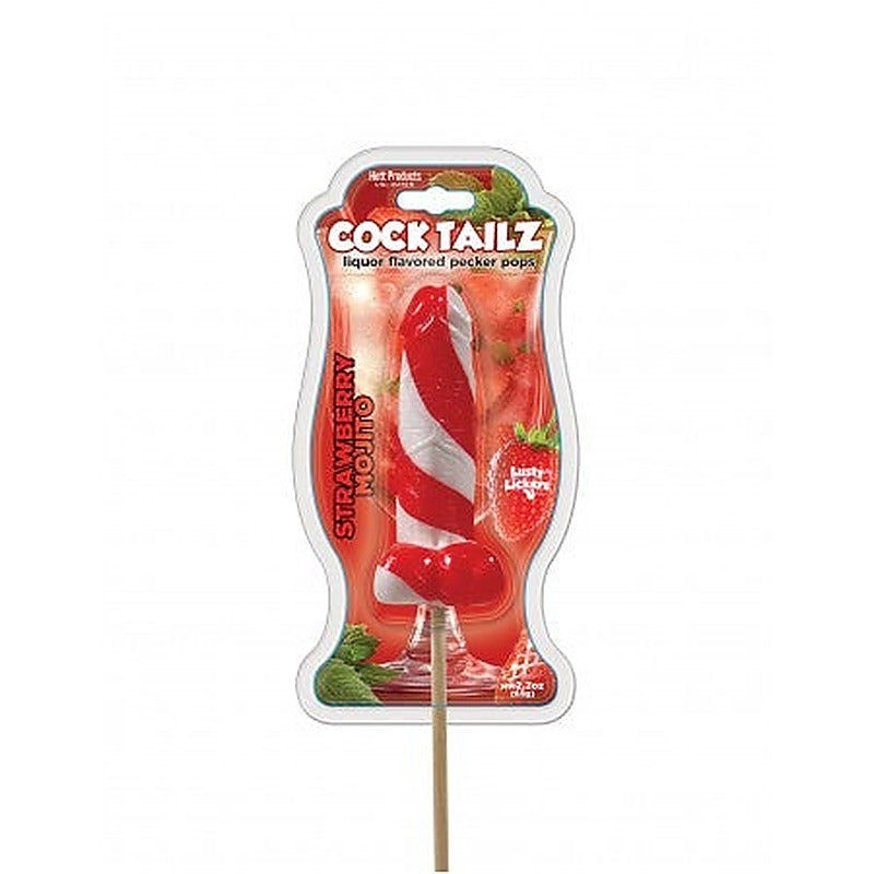 Cocktailz Strawberry Mojito Pecker Pop By Hott Products - Party Gifts and Novelties
