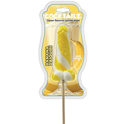 Cocktailz Banana Daiquiri Pecker Pop By Hott Products - Party Gifts and Novelties