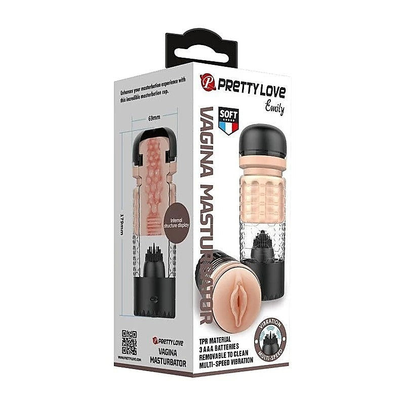 Pretty Love Emily Realistic Pussy Male Masturbator - Masturbators and Strokers