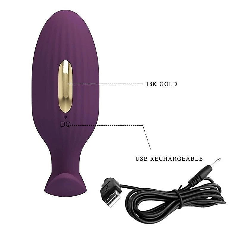 Pretty Love Jefferson App Control Butt Plug Byzantium - Butt Plugs