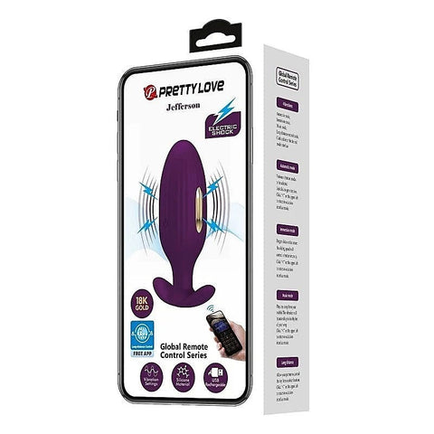 Pretty Love Jefferson App Control Butt Plug Byzantium - Butt Plugs
