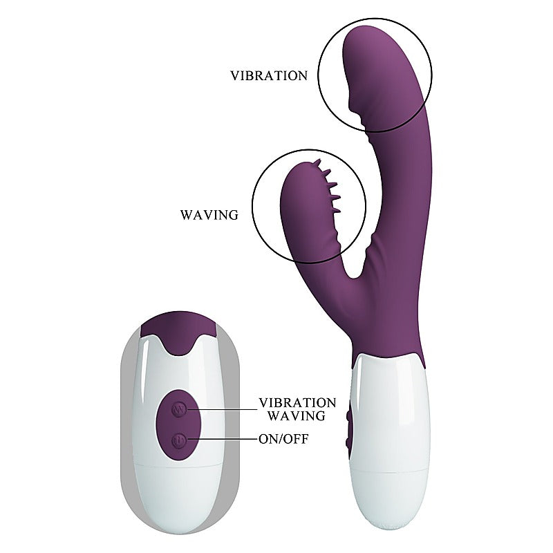 Pretty Love Andre Silicone Dual Rabbit Stimulator - Rabbit Vibrators
