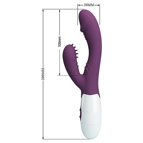 Pretty Love Andre Silicone Dual Rabbit Stimulator - Rabbit Vibrators