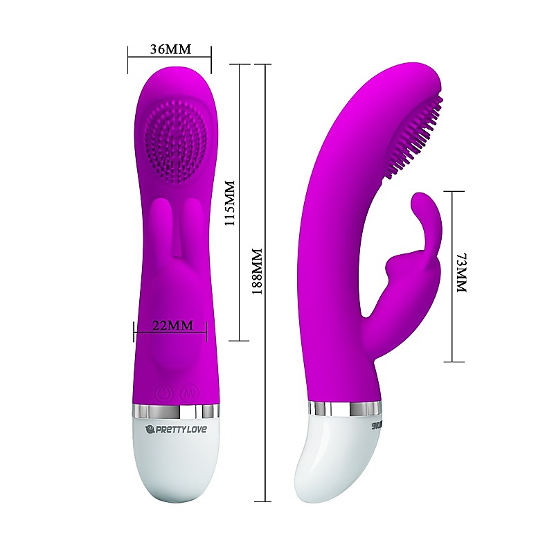 Pretty Love Christ Multi Functions Silicone Rabbit Vibrator - Rabbit Vibrators