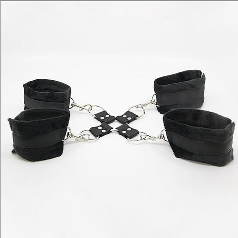Berlin Baby Soft Furry BDSM Hog Tie Shackle - Cuffs And Restraints