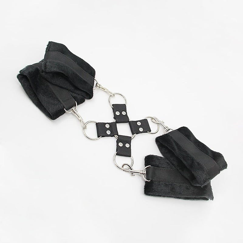 Berlin Baby Soft Furry BDSM Hog Tie Shackle - Cuffs And Restraints