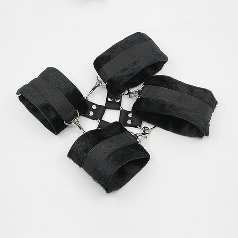 Berlin Baby Soft Furry BDSM Hog Tie Shackle - Cuffs And Restraints