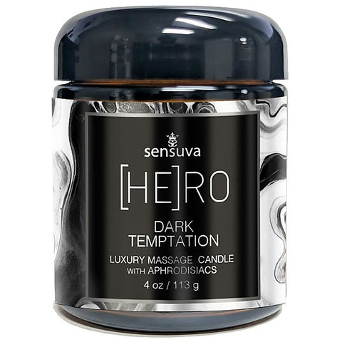 Hero Dark Temptation Luxury Massage Candle By Sensuva On - Sex Pheromones and Perfumes