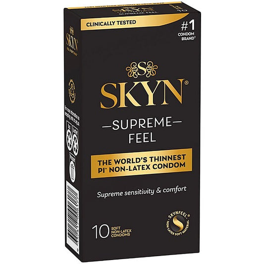 Ansell Supreme Feel 10's Soft and Non Latex Condoms