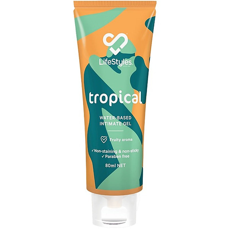 Tropical Water-Based Intimate Gel 80Ml By Ansell - Water Based Lubes