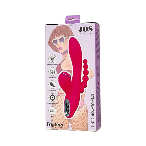 Jos Tripling Triple Rabbit Style Clitoral Stimulator - Rabbit Vibrators