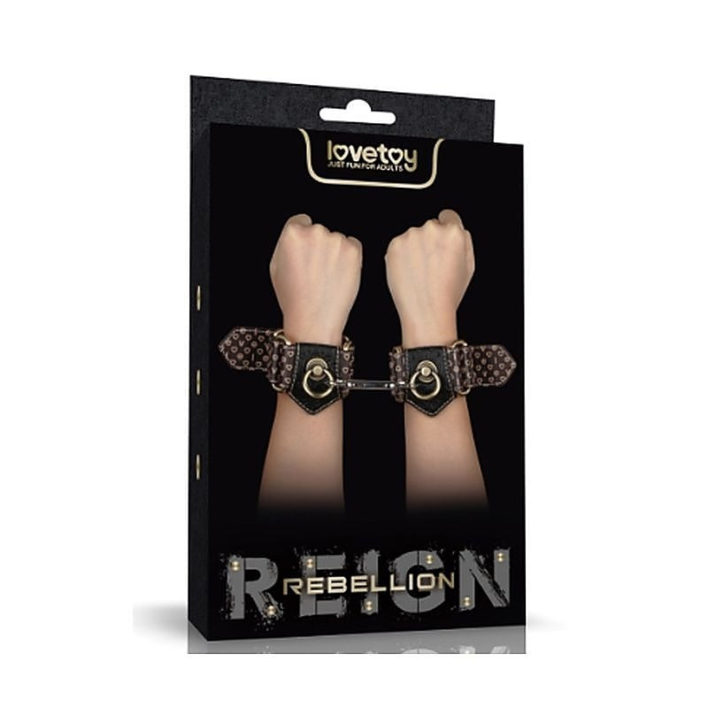 Rebellion Reign Bondage Play Handcuffs By Lovetoy - Cuffs And Restraints
