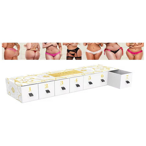 7 Sexy Night Panty Set Advent By Baci Lingerie - G-Strings, Panties and Shorts