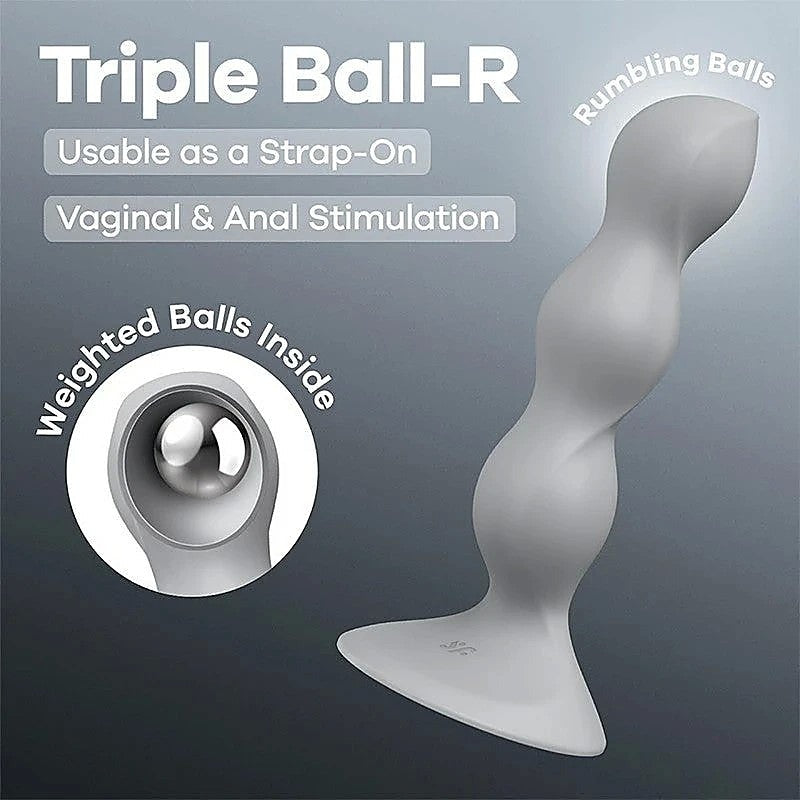 Triple Ball-R Beaded Anal Plug By Satisfyer - Butt Plugs